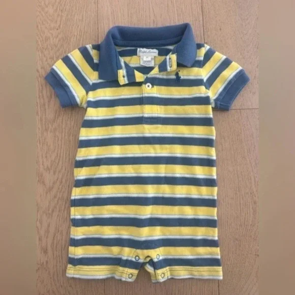 Ralph Lauren short sleeve, short onesie 6 month