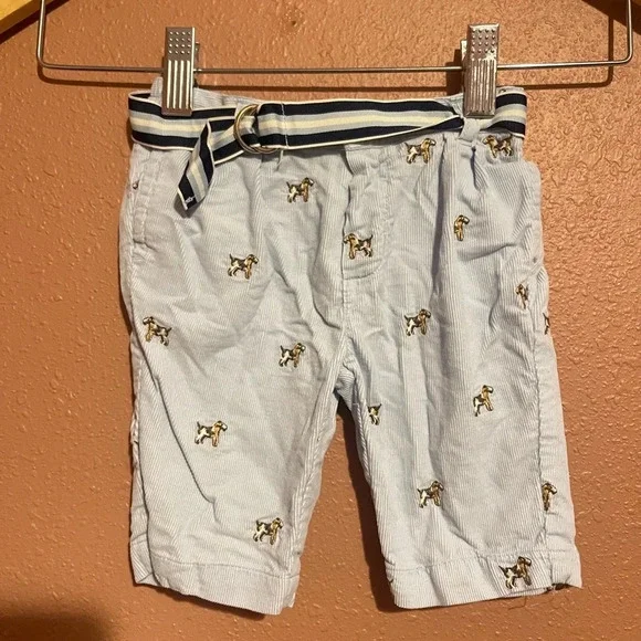 Ralph Lauren Dog novelty print corduroy pants 3 months