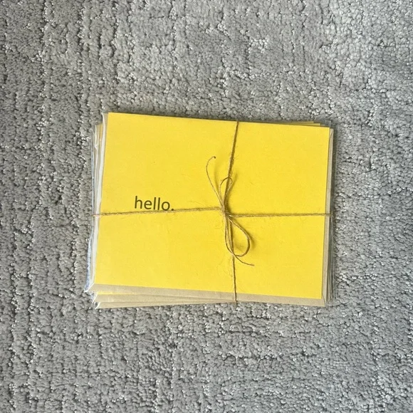 Set of 3 - Handmade Simply Stated Card Set - Because Series, Hello It’s Me