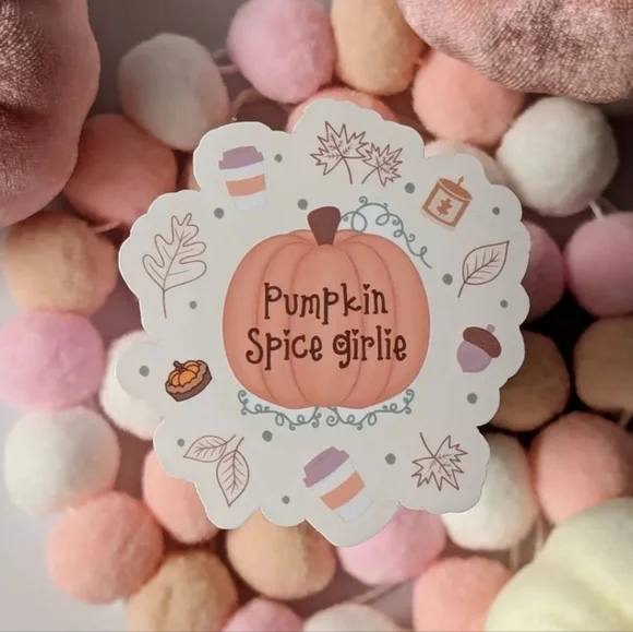 Pumpkin Spice Girlie Fall Vinyl Sticker