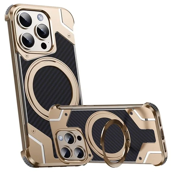 iPhone 16 Pro Max Metal Carbon Fiber Case
