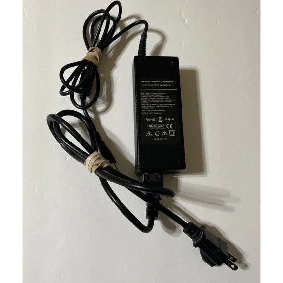Replacement AC Adapter 29V. Input 109-240V(2.OA)50/60Hz. Model: WTD-090190B0-K