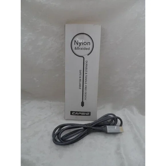 4K DisplayPort To HDMI Cable 6' Nylon Braided UHD 2K@120Hz 4K@30Hz