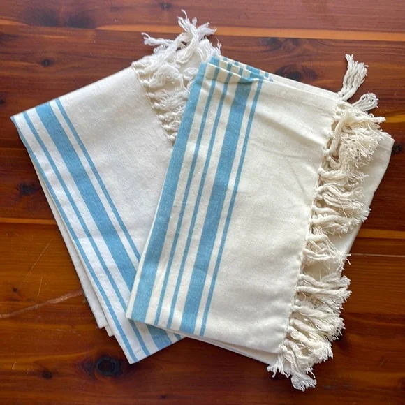 Two cotton hand towels. NWOT