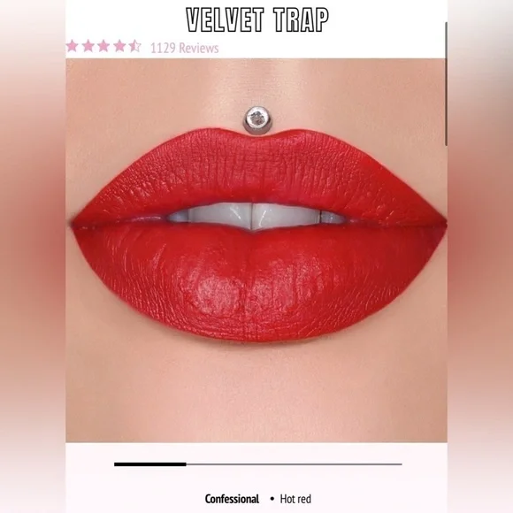 Brand New Jeffree Star Velvet Trap Lipstick in color Confessional