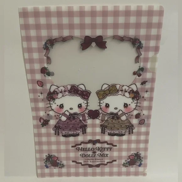 Hello Kitty and Mimi Dolly Mix 50th Anniversary Thin File Folder