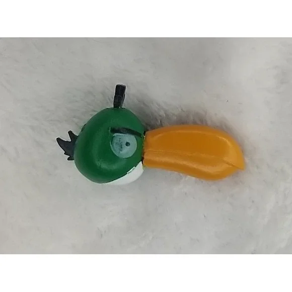 Rovio Angry Birds Toucan Green Bird Figure RARE 1.75