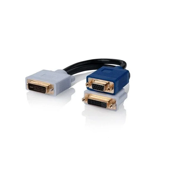 DVI-I to DVI-D/VGA Dual Link Monitor Video Cable