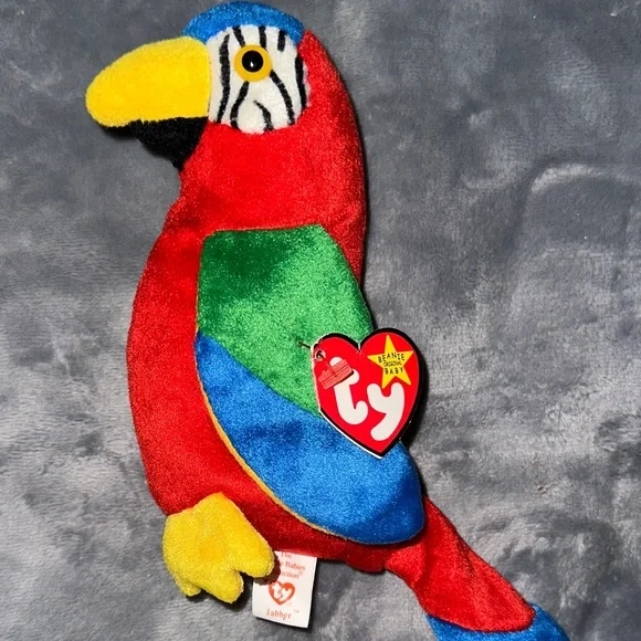Ty Colorful Parrot Plush Toy - Red, Green, Blue, Yellow
