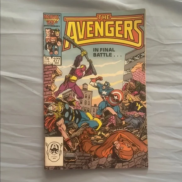 Marvel The Avengers Comic - Red, Blue, Yellow Cover
