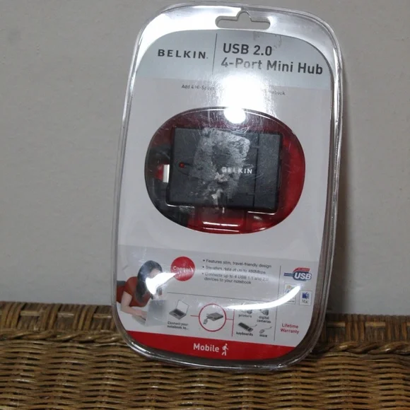 Belkin USB 2.0 4-port Mini Hub.