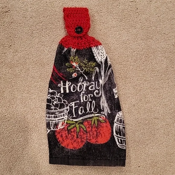 Handmade Hanging Towel - Hooray for Fall