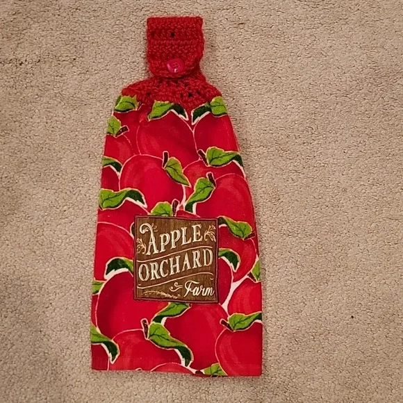 Handmade Hanging Towel - Apple Orchard
