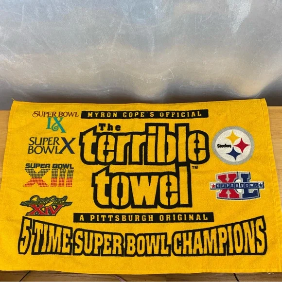 Pittsburgh Steelers Terrible Towel 2005 5-Time Super Bowl Champions