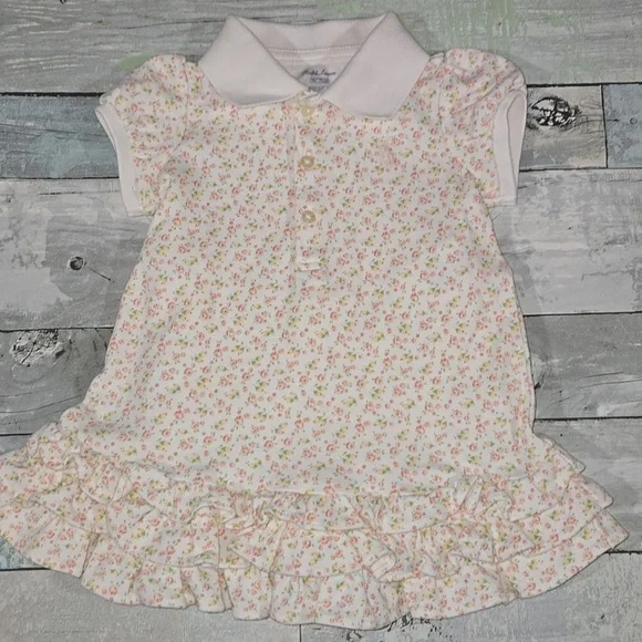 Floral Ralph Lauren Dress & Bloomer Set Size 9 Mo