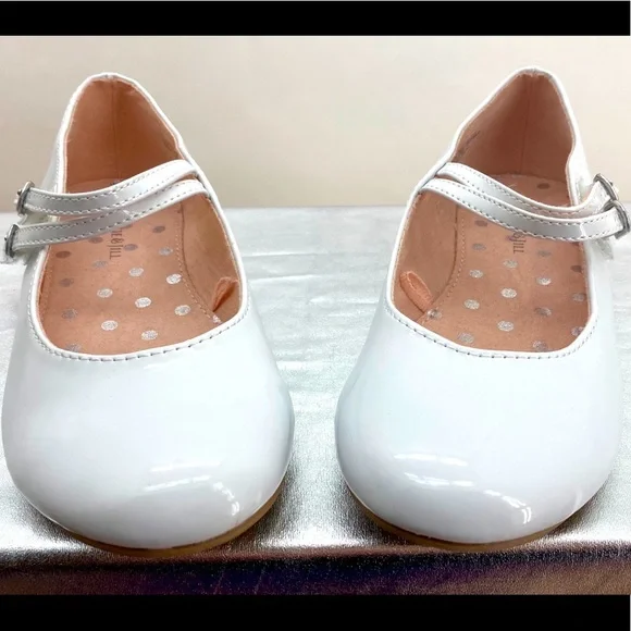 Little Girls Pageant Shoes white‎ Patent size 11