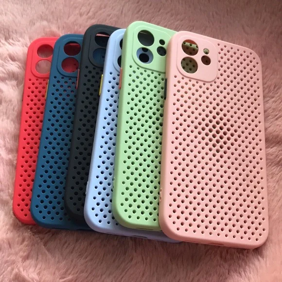 For iPhone 12 phone case with heat dissipation. Available Only in blue color