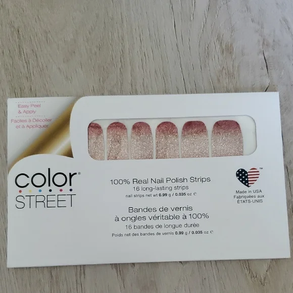 Color Street Pink Glitter Press-On Nails