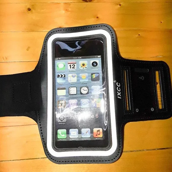 Black Neoprene Iphone 6/6S Sports Arm Band Phone Case