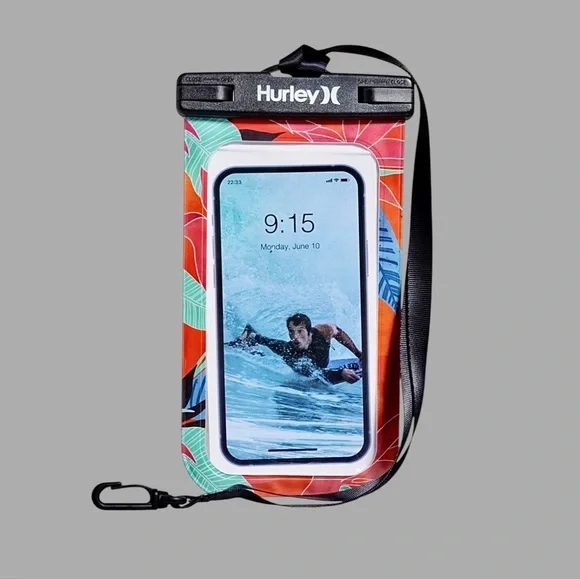 Hurley Water Proof Phone Pouch w Lanyard