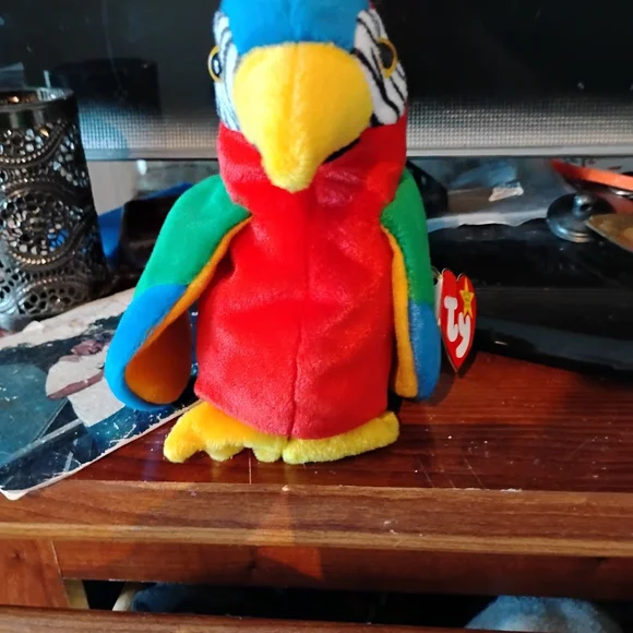 Colorful Plush Parrot Toy