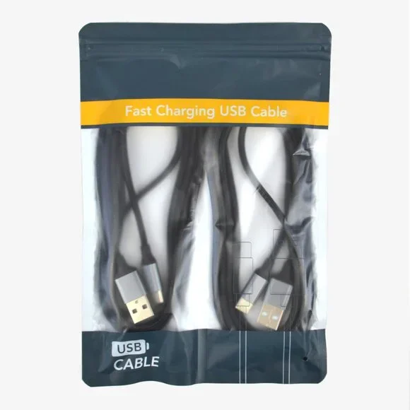 USB-A to USB-C Charging Cables, 5', 2pk