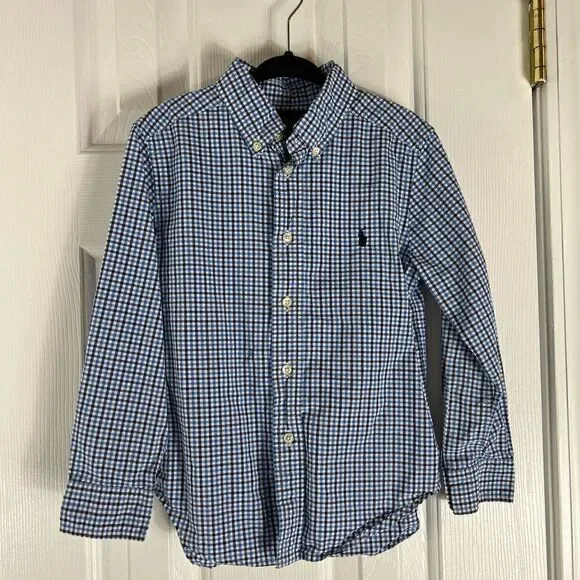 Ralph Lauren Boys Plaid Shirt Size 5