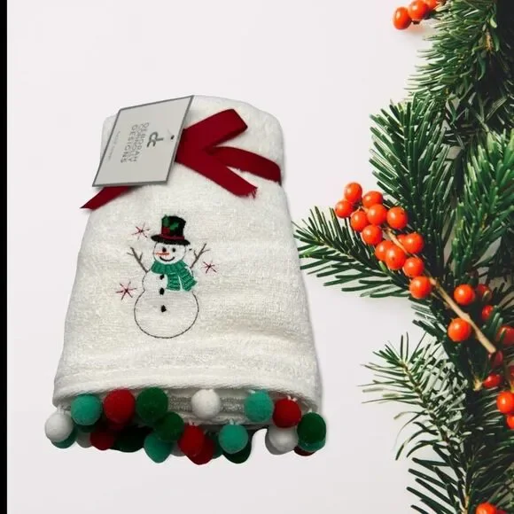Deborah Connolly Snow Man Hang Towels