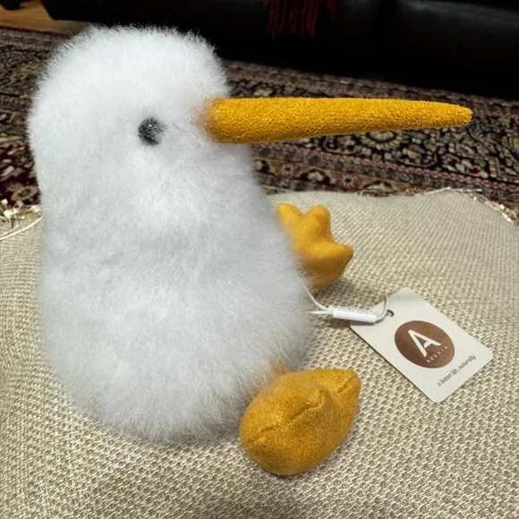 Adorable baby kiwi bird from New Zealand. New. Fluffy and super soft. Alpaca