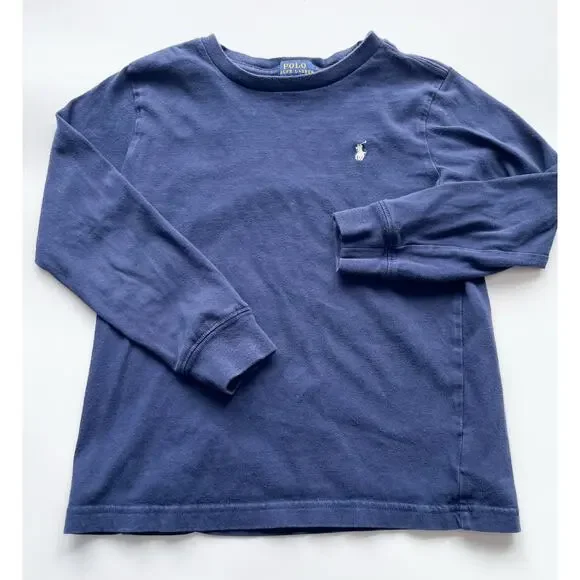 Polo Ralph Lauren Navy Blue Long Sleeve T-shirt Size 6