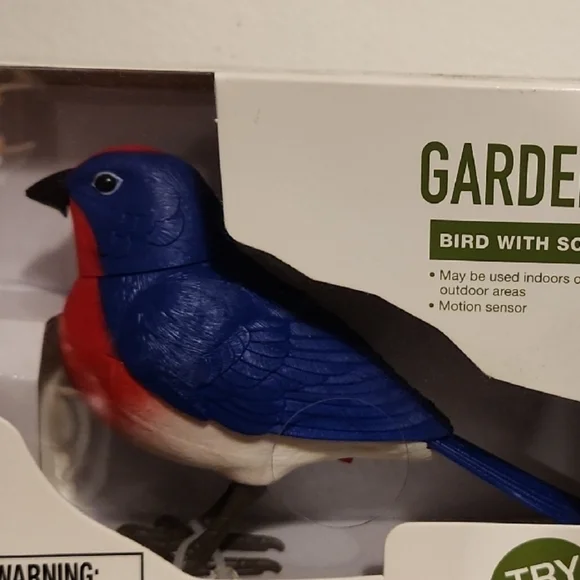 Blue and Red Bird with Sound
