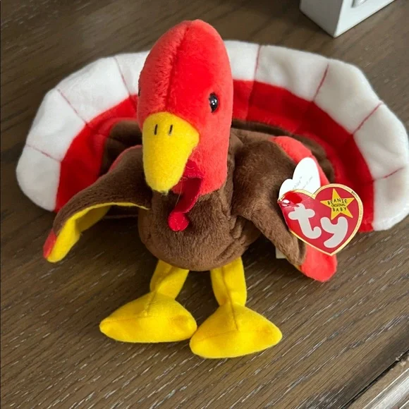 VINTAGE MINT NWT TY BEANIE BABY 1996 The Original Gobbles the Turkey