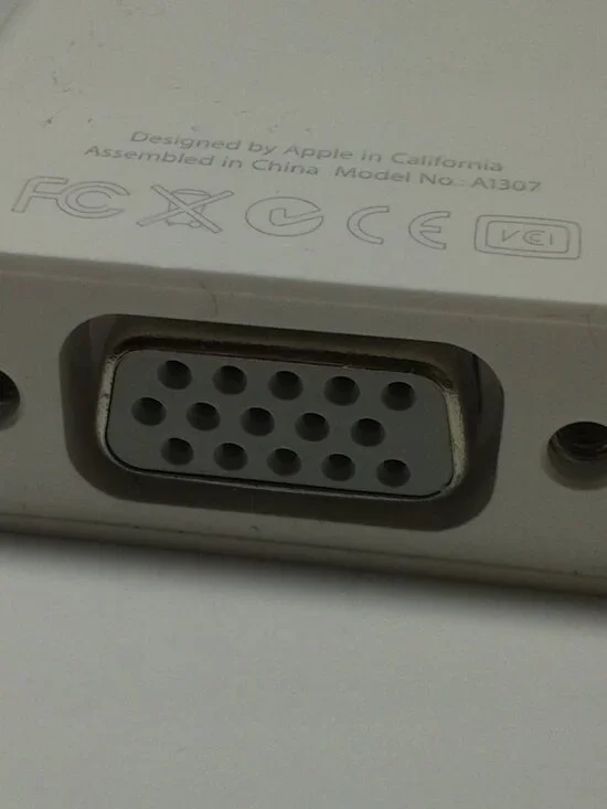 Genuine Apple A1307 Mini Display Port to VGA(F) Adapter USED Tested Good