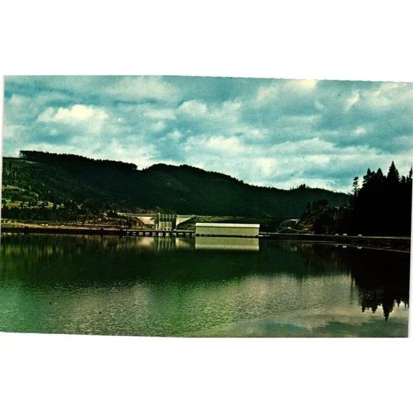 Covered Bridge Postcards Travel Souvenir Unposted Dexter Lake Oregon Vintage