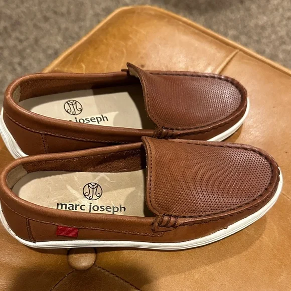 Marc Joseph Tan Leather Men's Slip-Ons