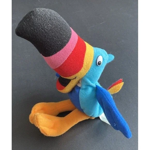 Kellogg's Cereal Bird Toucan Plushy Rainbow Beak 10in Stuffed Bird Vintage
