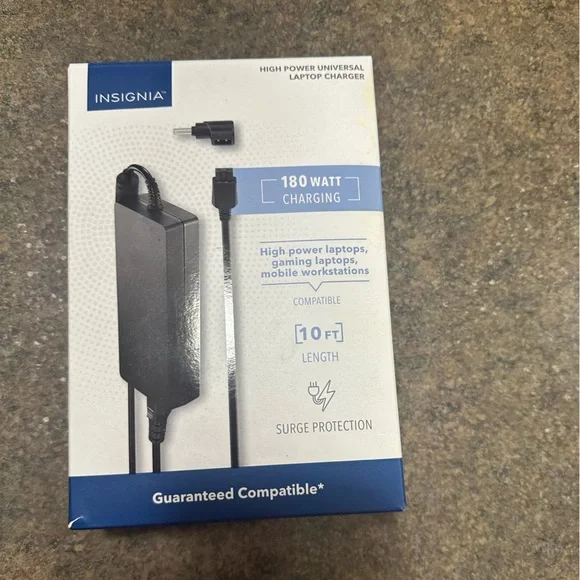 Insignia Black Laptop Charger - 180W