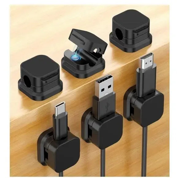 6 Pack Magnetic Cable Clips For Organizing Cords And Charger Wires