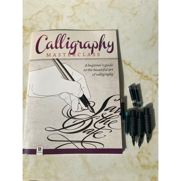 New Calligraphy practice book with extra Calligraphy Pens Parts
