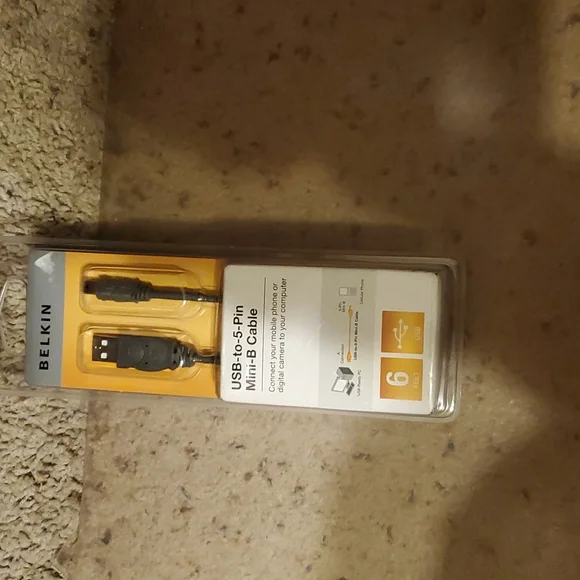 New Belkin USB to 5 Pin Mini B Cable