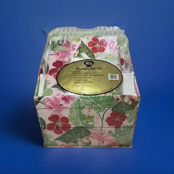 Vintage La Vie Organizer Gift Set‎ - Stationary - Journal-Address Book-Photo