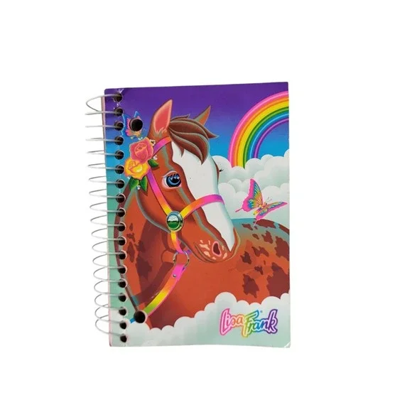 Vtg Lisa Frank‎ Big Little Notebook Horse Rainbow Mini Colorful 4x6 USA