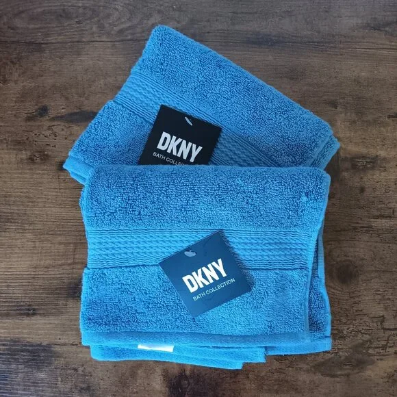 DKNY - Set of 2 Hand Towels - Cornflower Blue