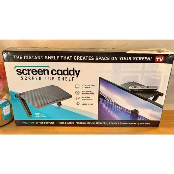 As Seen On TV SCREEN CADDY, MONITOR AND TV TOP SHELF - SPACE SAVER 13.4