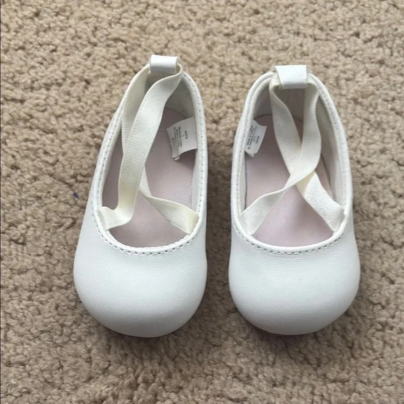 White Ballet Flats for Baby