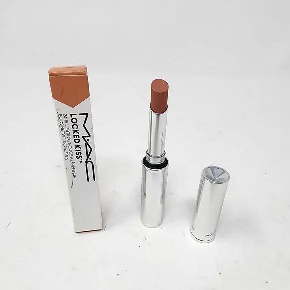 MAC Locked‎ Kiss 24Hr Lipstick Shade 68 Teaser 1.8g Full Size New In Box