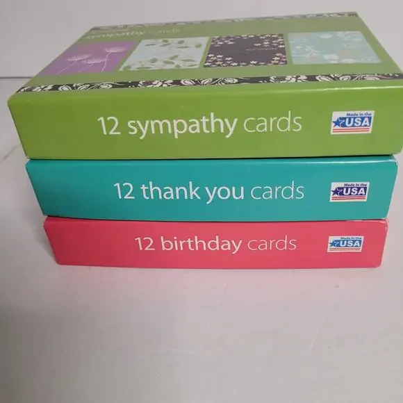 Variety Pack Stationery Cards - Sympathy, Thank You, Birthday