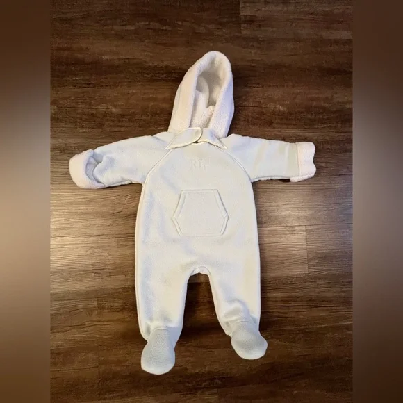 Ralph Lauren Vintage‎ Unisex Hooded Baby Fleece Bunting Snowsuit One Size