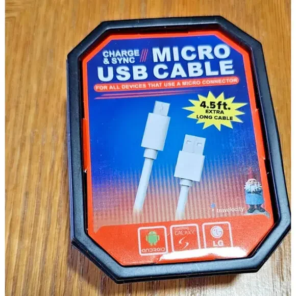 New Mizco 4.5 Foot Micro USB Cable-