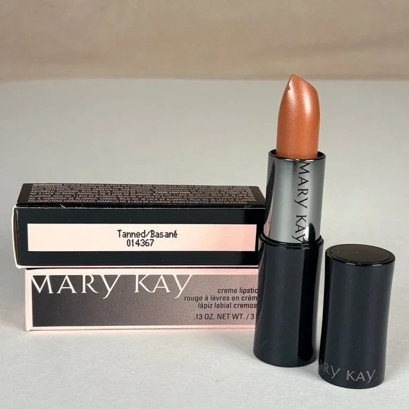 NEW Set of (2) Mary Kay‎ TANNED Creme Lipstick 014367 NOS .13 oz